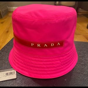 Hot Pink Prada bucket hat